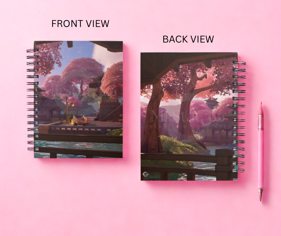 Nature Theme Spiral Notebook A4 Size (200 pages)