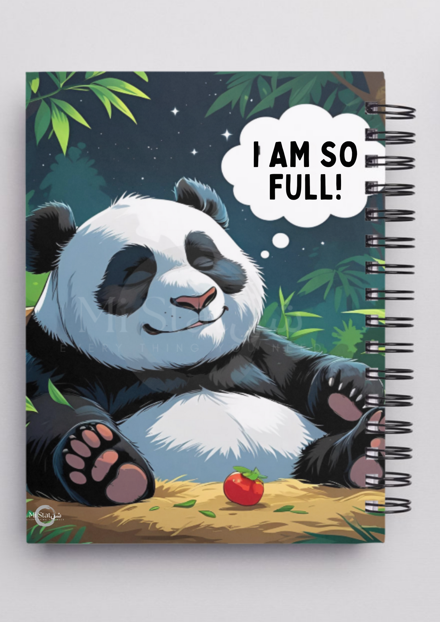 Panda Theme Spiral Notebook A4 Size (200 pages)