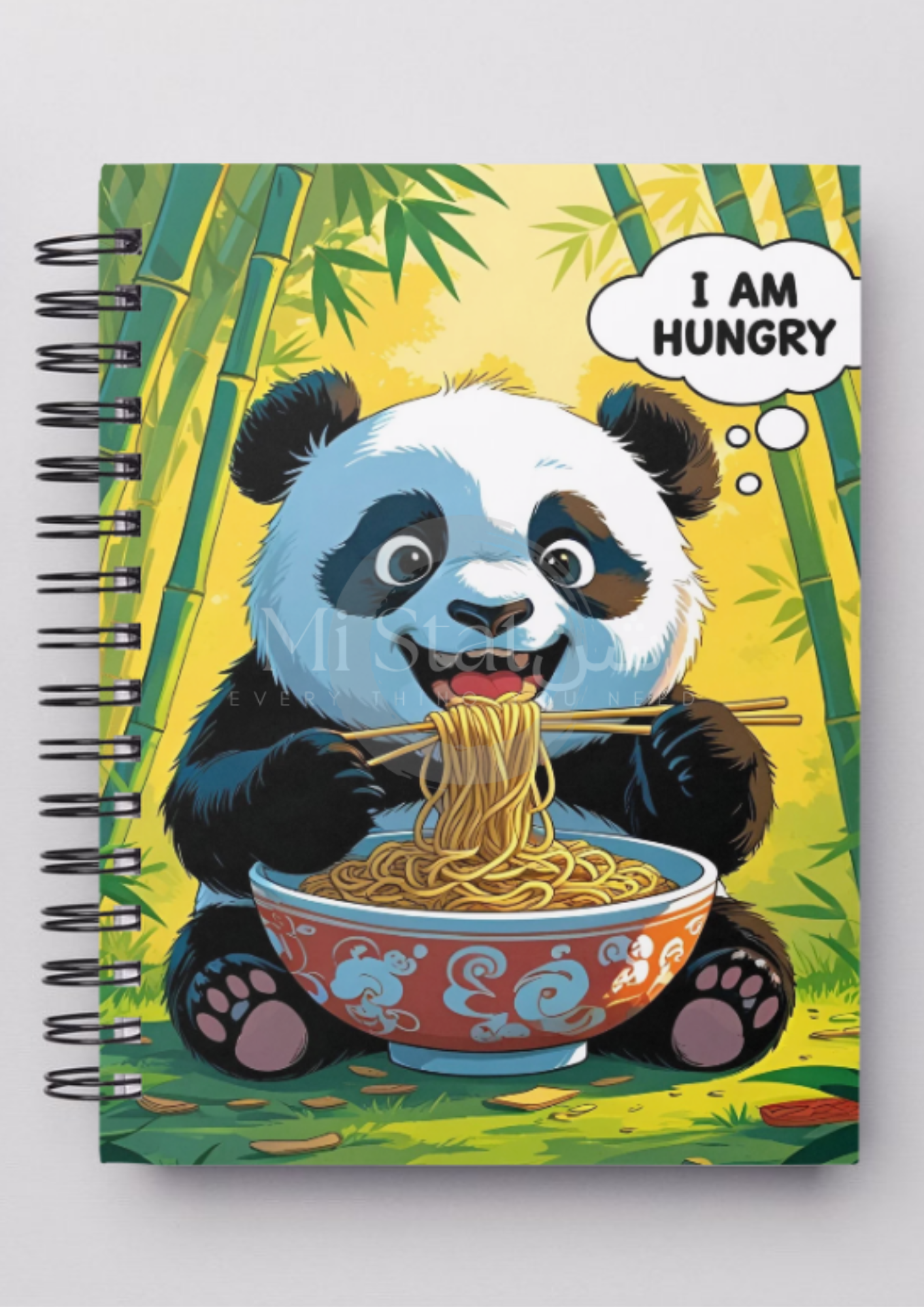 Panda Theme Spiral Notebook A4 Size (200 pages)