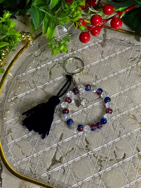 Handmade Beaded Keychain – Cute & Colorful Charm for Bags, Keys & Gifts