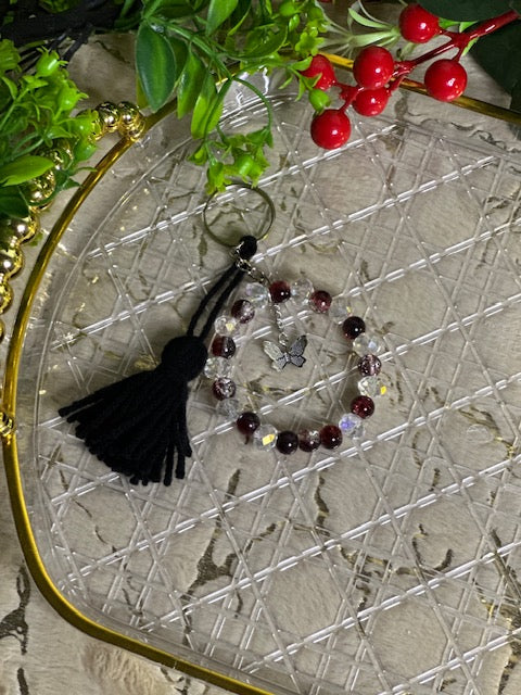 Handmade Beaded Keychain – Cute & Colorful Charm for Bags, Keys & Gifts