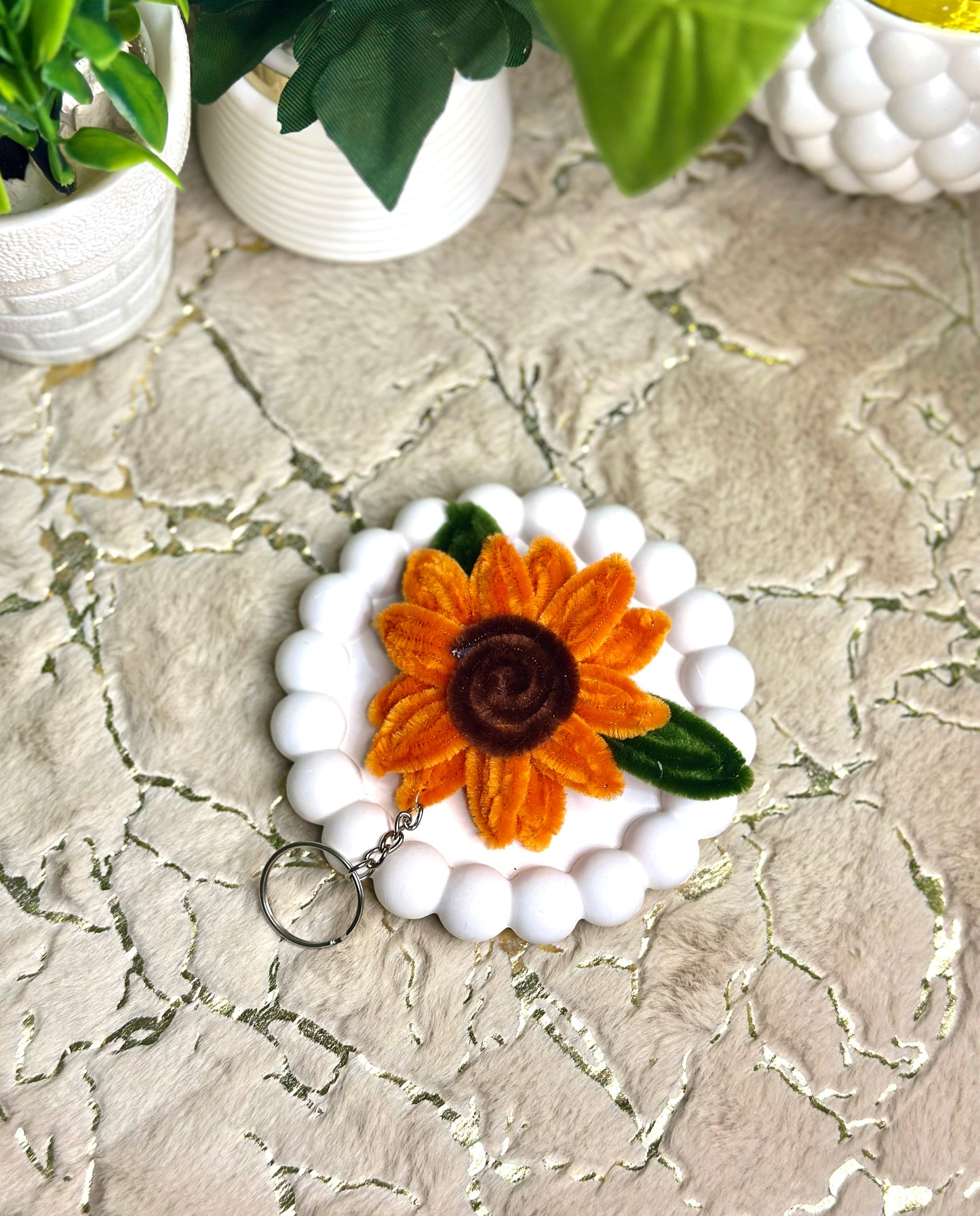 Velvet Charm Keychain – Handmade with Love