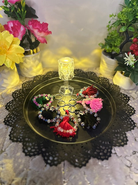 Handmade Beaded Keychain – Cute & Colorful Charm for Bags, Keys & Gifts