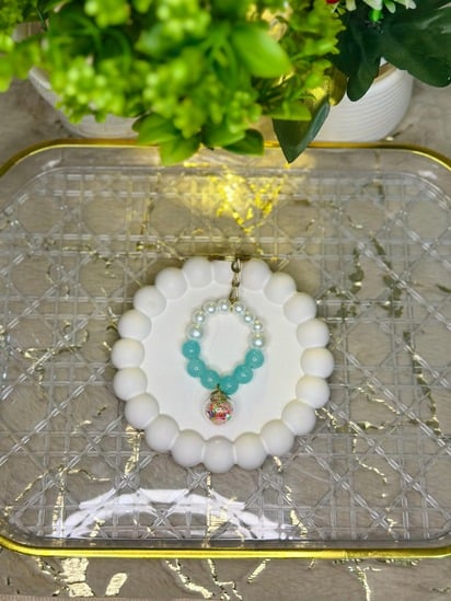 Starry Dream Handmade Beaded Keychain