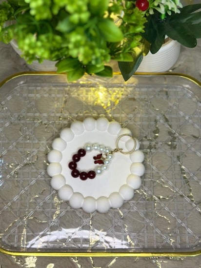 🦋 Handmade Butterfly Beaded Keychain