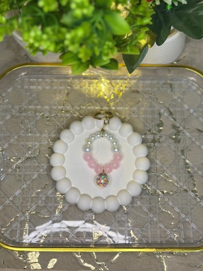 Starry Dream Handmade Beaded Keychain