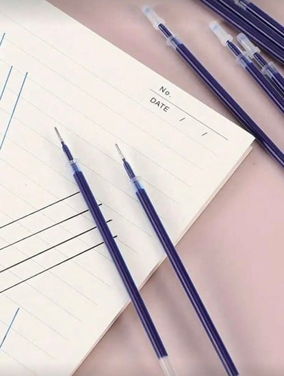 Imported Macaron Gel Pen ( Black color) with 1 Black and 1 Blue Refill