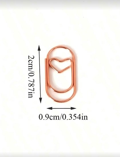 Heart Metal Clip ( 10 pcs )